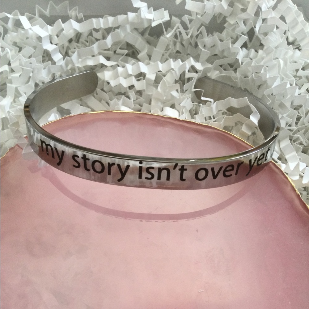 My Story isn’t Over Yet Bangle by Pink Box